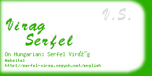 virag serfel business card